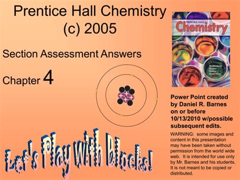 Prentice Hall Chemistry 94 Section Assessment Answers Kindle Editon