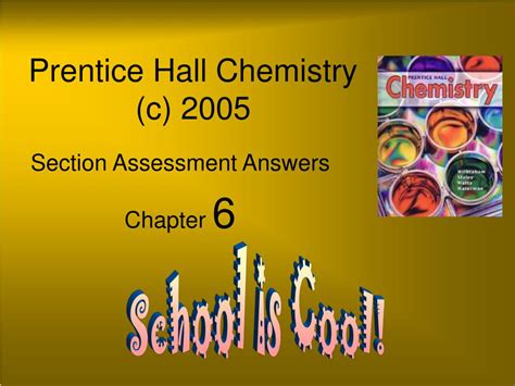 Prentice Hall Chemistry Assessment Answers Chapter 6 Reader