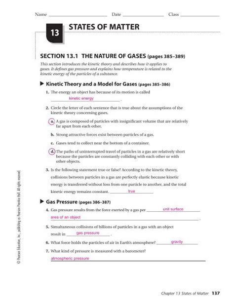 Prentice Hall Chemistry Chapter 13 Answers Epub