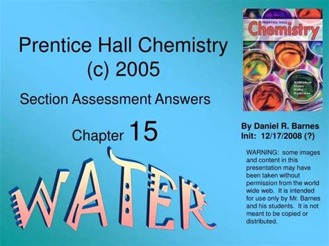 Prentice Hall Chemistry Chapter 15 Assessment Answers Reader