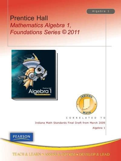 Prentice Hall Foundations Algebra 1 Answers PDF