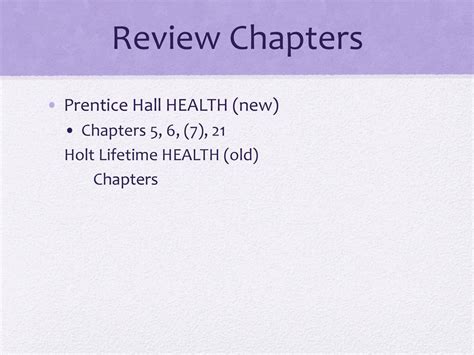 Prentice Hall Health Section Review Answers PDF