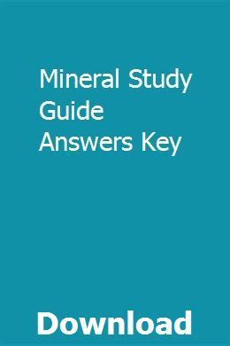 Prentice Hall Minerals Study Guide Answers Epub