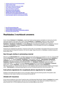 Prentice Hall Realidades 3 Workbook Answer Key Reader