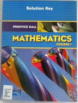 Prentice Hall mathematics course 1 answer key Ebook PDF
