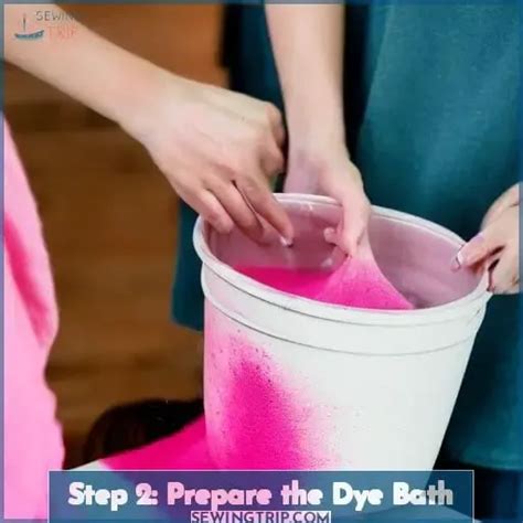 Prepare the dye bath: