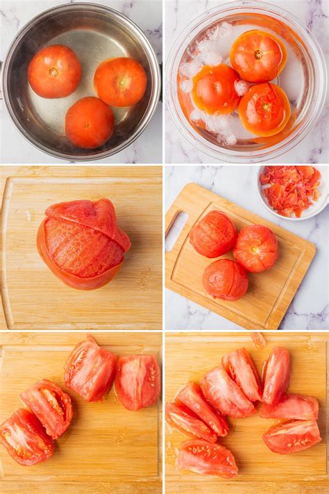 Prepare the tomatoes: