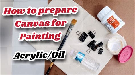 Prepare your canvas: