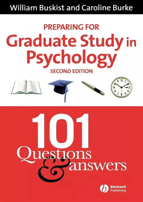 Preparing For Graduate Study In Psychology 101 Questions And Answers PDF