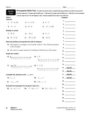 Prerequisite Skills Pretest Answers Kindle Editon