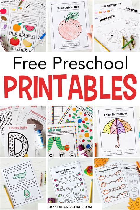 Preschool Activities Printable