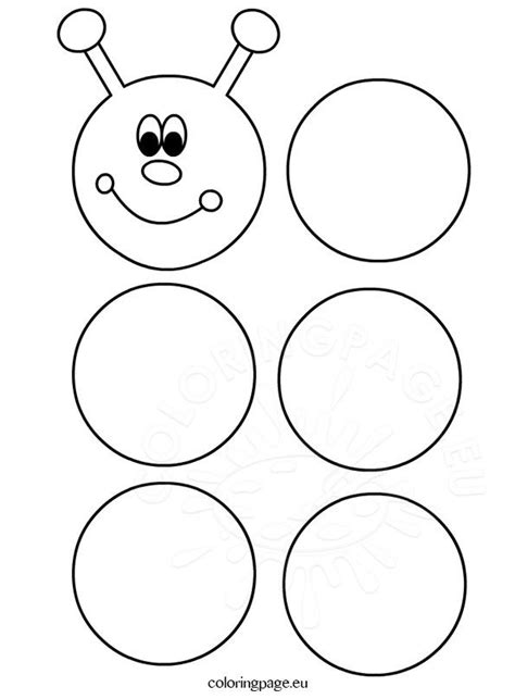 Preschool Caterpillar Template