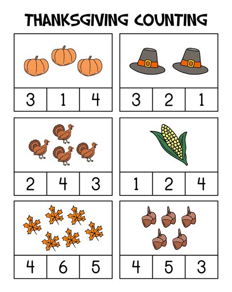 Preschool Thanksgiving Printables