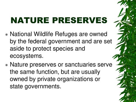 Preserves the species: