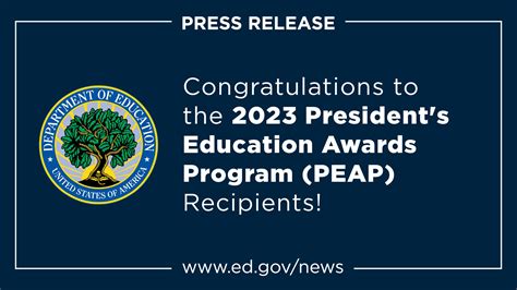 President's Education Awards Program (PEAP): Empowering Future Leaders in Education