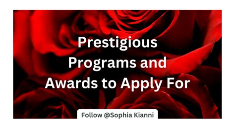 Prestigious Programs: