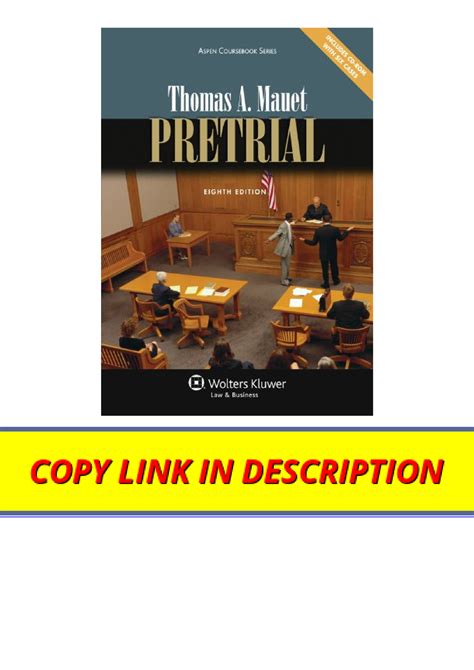 Pretrial Eighth Edition Aspen Coursebook Series Epub