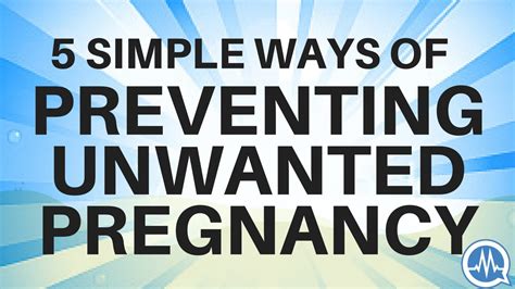 Preventing unwanted pregnancies: