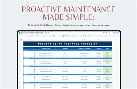 Preventive Maintenance Template
