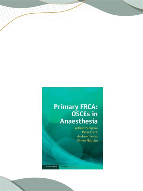 Primary FRCA OSCEs in Anaesthesia Reader