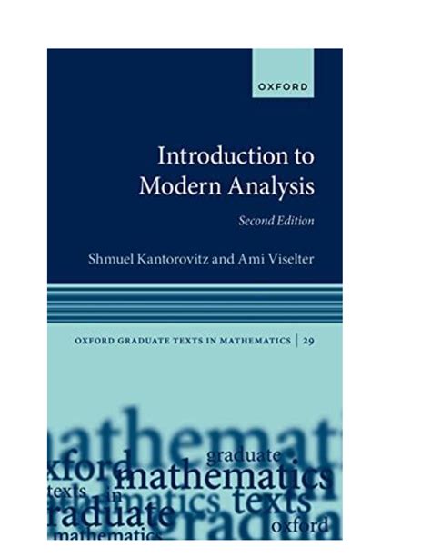 Primer of Modern Analysis 2nd Edition Reader