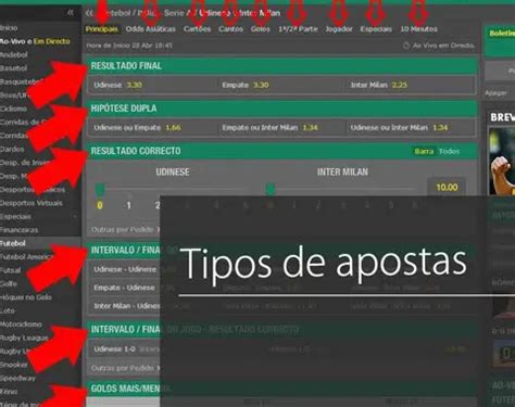 Principais tipos de apostas Mar Bet: