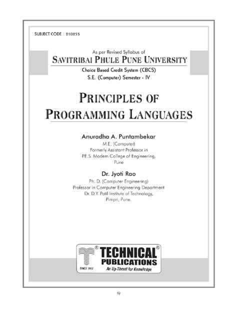 Principle Of Programming Languages 4th Pratt Solution Doc