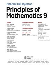 Principle of mathematics 9 Ebook Kindle Editon