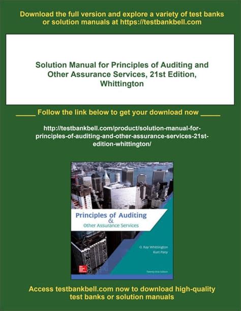 Principles Of Auditing Whittington 18 Solution Doc