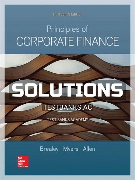 Principles Of Corporate Finance Solutions Manual Epub