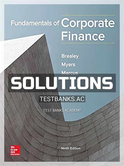 Principles Of Corporate Finance Solutions Manual 9th Edition Doc