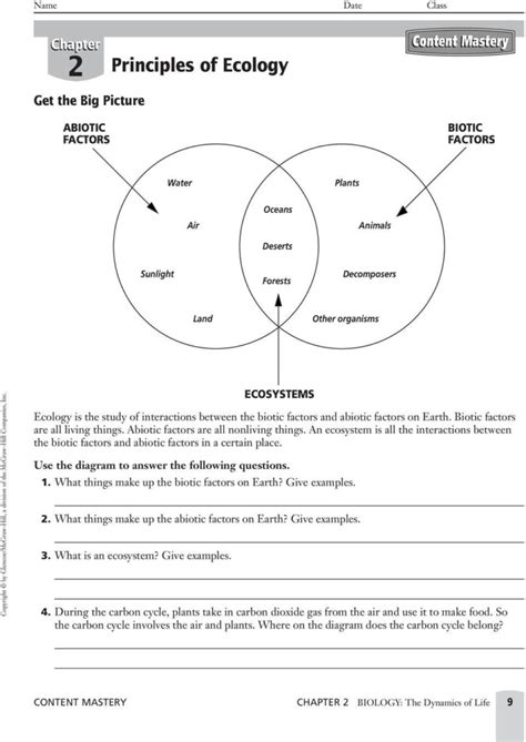 Principles Of Ecology Study Guide Answers Epub