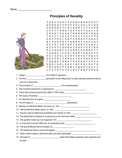 Principles Of Heredity Wordsearch Answers Epub