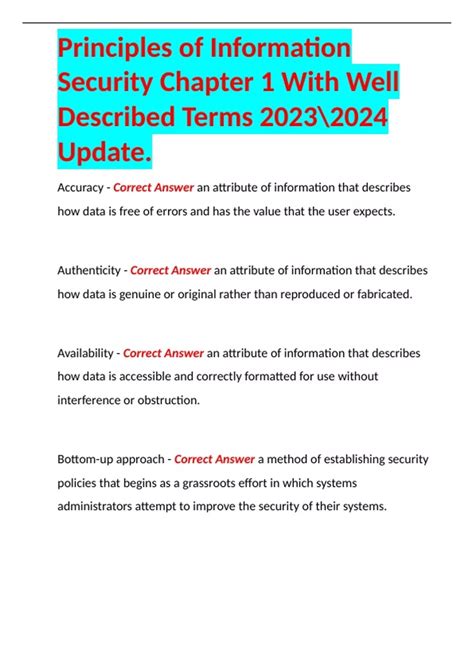 Principles Of Information Security 4th Edition Answers Epub