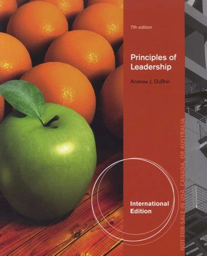 Principles Of Leadership International Edition 7th Edition Ebook PDF