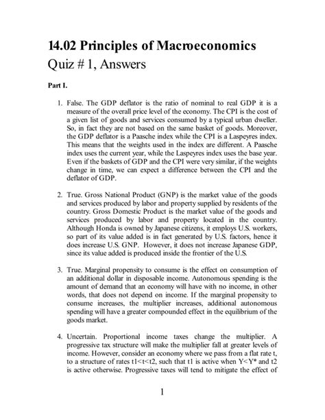 Principles Of Macroeconomics Quiz Answers Doc