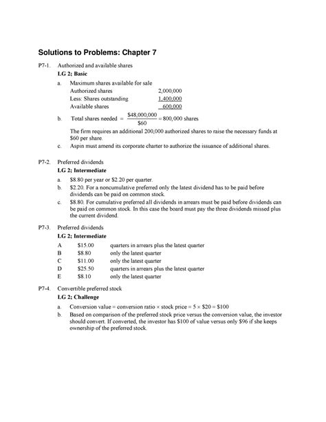 Principles Of Managerial Finance Chapter 7 Solutions Doc