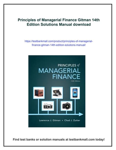 Principles Of Managerial Finance Gitman 10th Solutions Epub