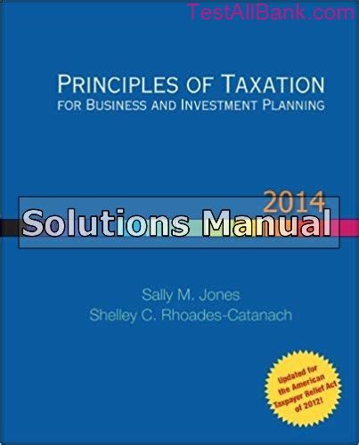 Principles Of Taxation 2014 Solutions Kindle Editon