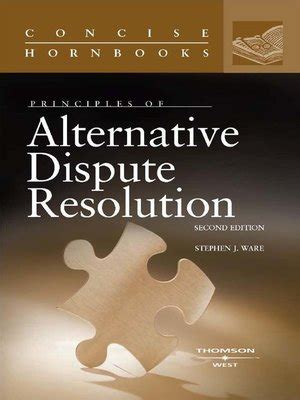 Principles of Alternative Dispute Resolution Ebook Kindle Editon