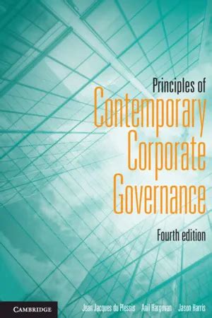 Principles of Contemporary Corporate Governance Ebook Doc