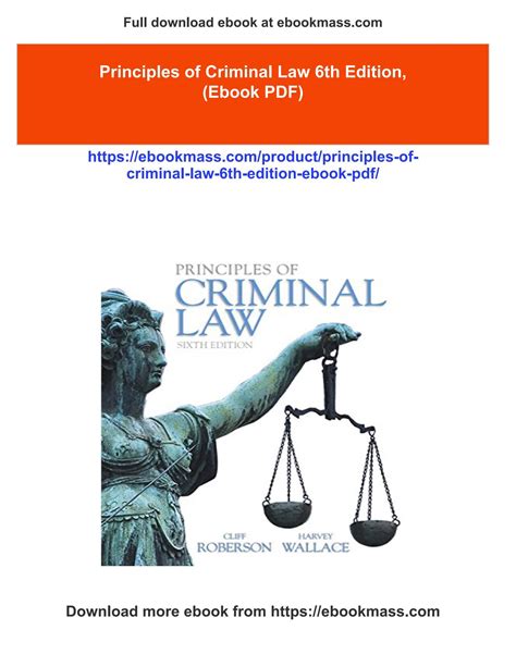 Principles of Criminal Law 6th Edition Reader