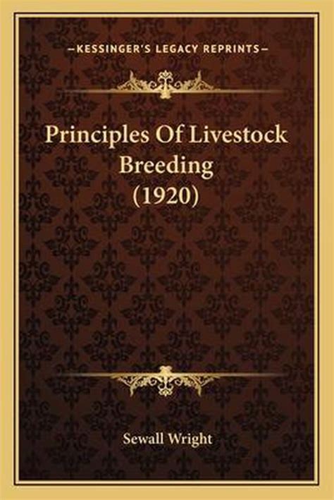 Principles of Livestock Breeding (1920) Epub