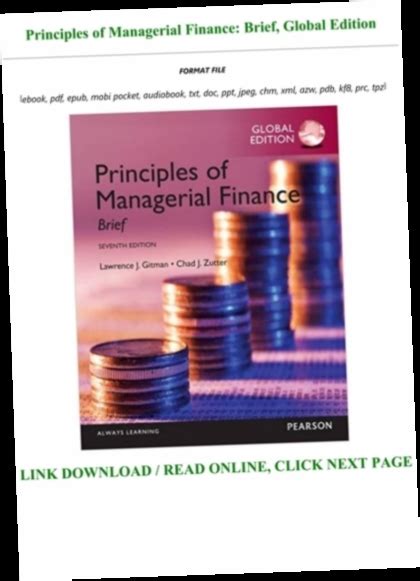 Principles of Managerial Finance Brief 5th Edition Kindle Editon