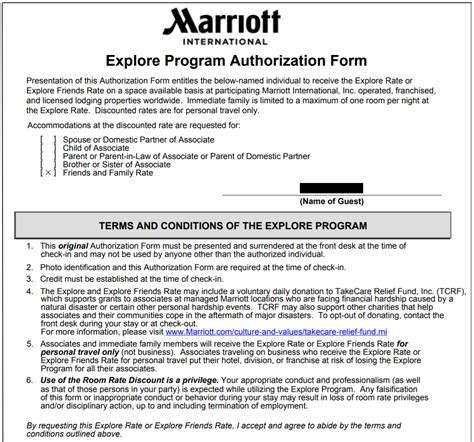 Print Marriott Friends And Family Form Ebook Reader