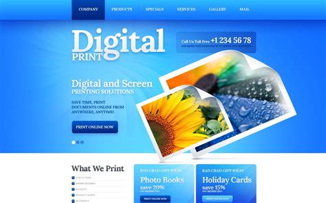 Print Shop Website Templates