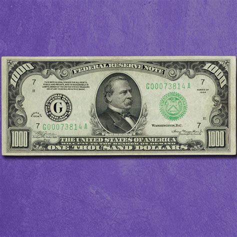 Printable 1000 Dollar Bill