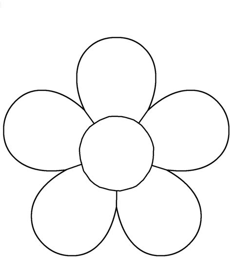 Printable 5 Petal Flower