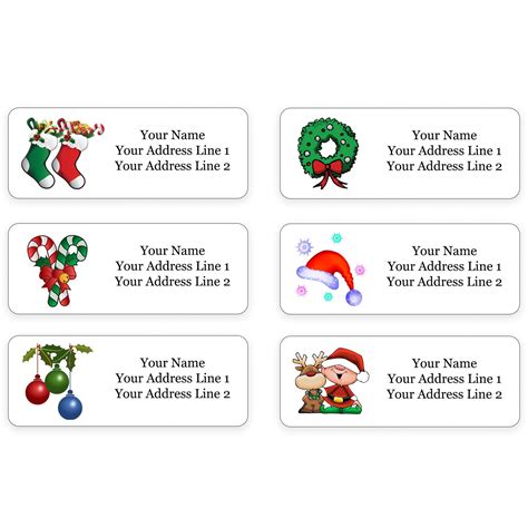 Printable Address Labels Christmas
