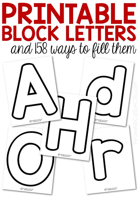 Printable Alphabet Block Letters